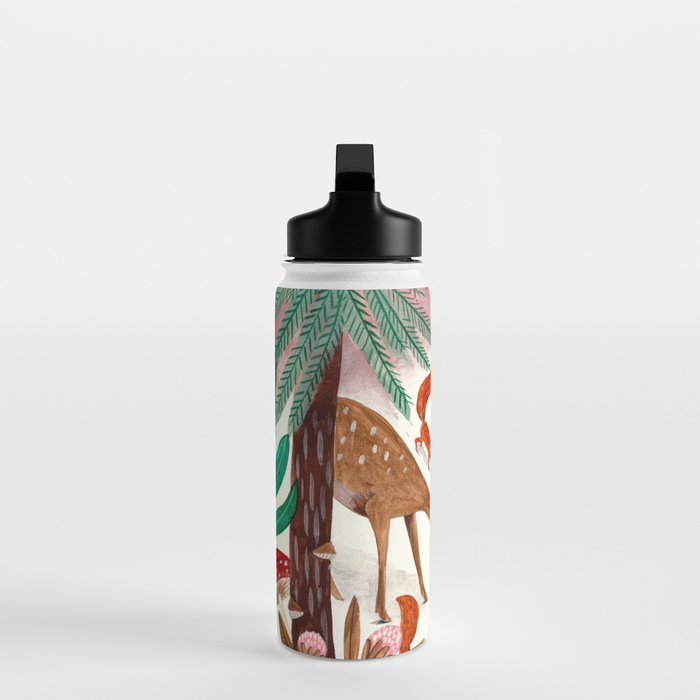 Whimsical woodland enchanted forest animals Water Bottle Gallery Image 3