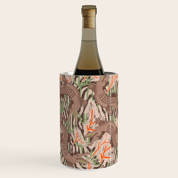 BAZAAR MOCHA GATOR Inspired by PANTONE 17 1230 Mocha Mousse Wine Chiller Gallery Image 3