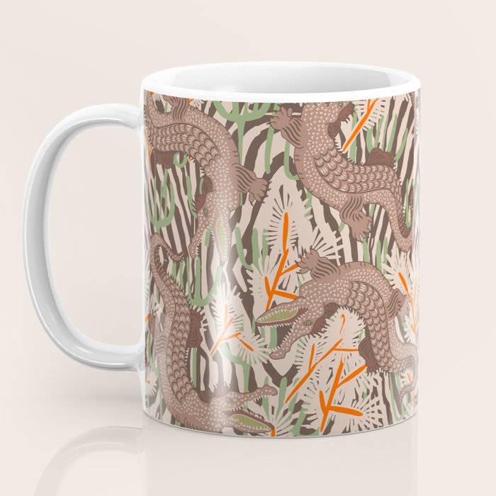 BAZAAR MOCHA GATOR Inspired by PANTONE 17 1230 Mocha Mousse Coffee Mug Gallery Image 3