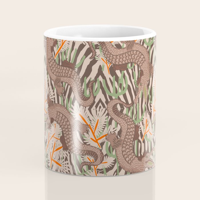 BAZAAR MOCHA GATOR Inspired by PANTONE 17 1230 Mocha Mousse Coffee Mug Gallery Image 4