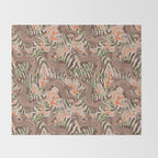 BAZAAR MOCHA GATOR Inspired by PANTONE 17 1230 Mocha Mousse Throw Blanket Gallery Image 2