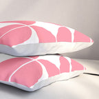Mid Century Modern Geometric 04 Pink Pillow Sham Gallery Image 3