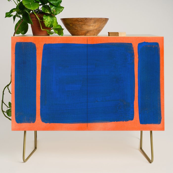 Colourful Field Orange And Blue Credenza Gallery Image 1