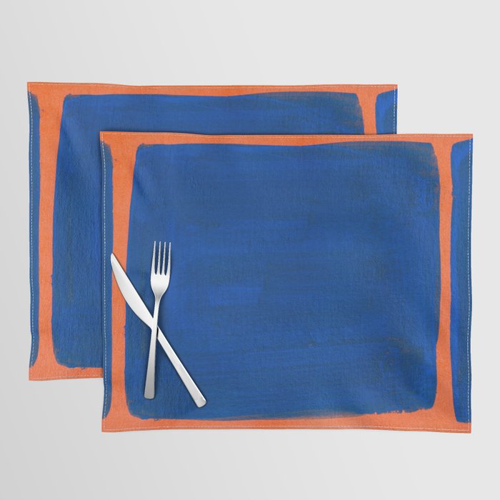 Colourful Field Orange And Blue Placemat Gallery Image 1