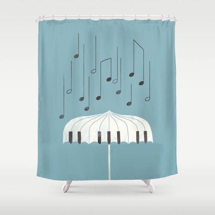 Singing in the rain Shower Curtain Gallery Image 1