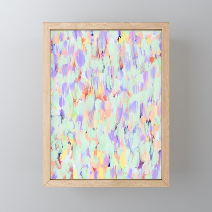 Artistic summer brushstrokes AS Mini Art Print Gallery Image 1