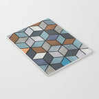 Colorful Concrete Cubes - Blue, Grey, Brown Notebook Gallery Image 3