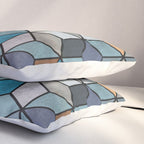 Colorful Concrete Cubes - Blue, Grey, Brown Pillow Sham Gallery Image 3