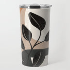 Modern Abstract Minimal Shapes Branches Art 9 Travel Mug Gallery Image 1