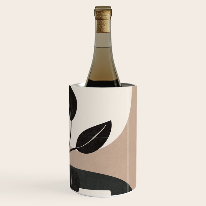 Modern Abstract Minimal Shapes Branches Art 9 Wine Chiller Gallery Image 3