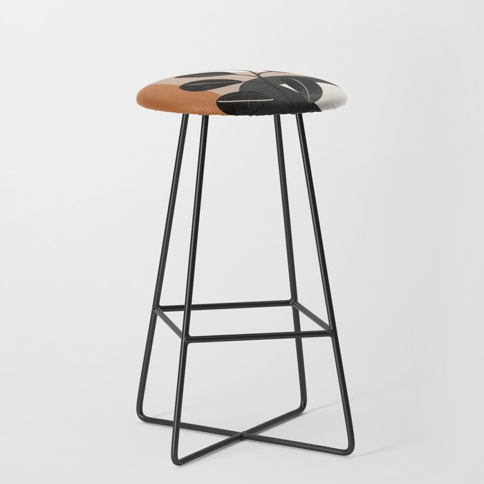Modern Abstract Minimal Shapes Branches Art 9 Stool Gallery Image 1