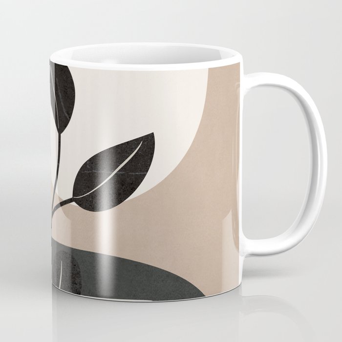 Modern Abstract Minimal Shapes Branches Art 9 Coffee Mug Gallery Image 1