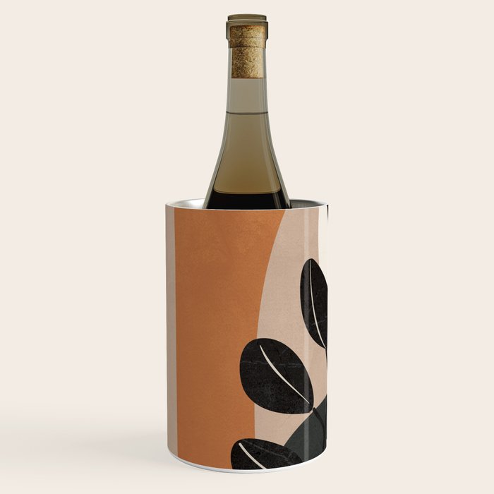 Modern Abstract Minimal Shapes Branches Art 9 Wine Chiller Gallery Image 2