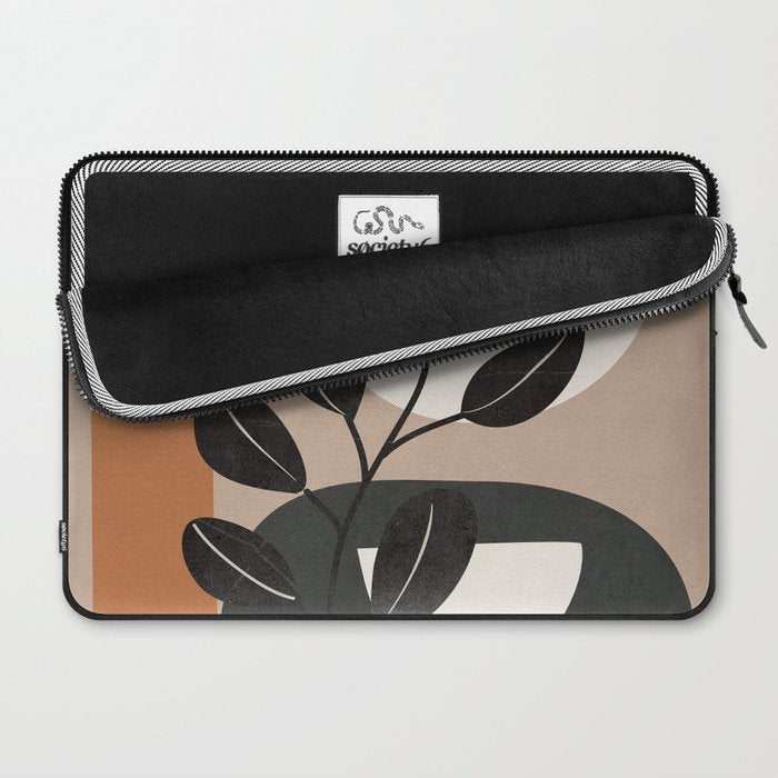 Modern Abstract Minimal Shapes Branches Art 9 Laptop Sleeve Gallery Image 2