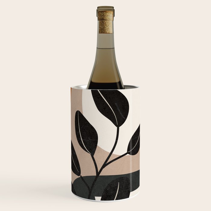 Modern Abstract Minimal Shapes Branches Art 9 Wine Chiller Gallery Image 1