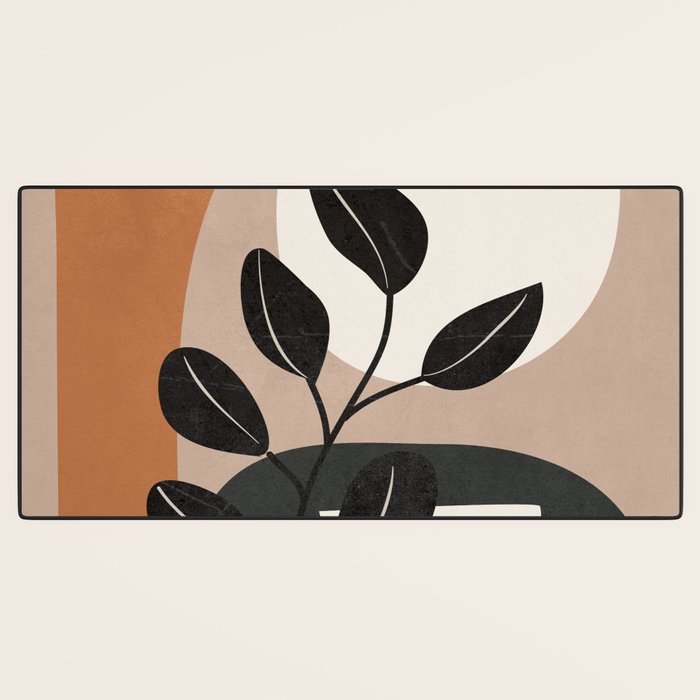 Modern Abstract Minimal Shapes Branches Art 9 Desk Mat Gallery Image 3
