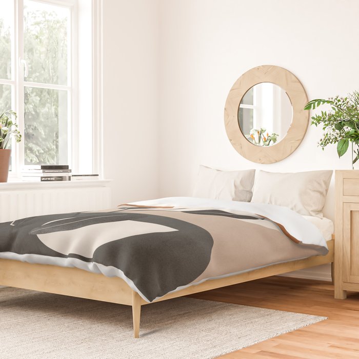 Modern Abstract Minimal Shapes Branches Art 9 Duvet Cover Gallery Image 2
