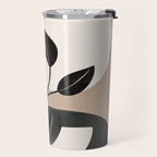 Modern Abstract Minimal Shapes Branches Art 9 Travel Mug Gallery Image 2