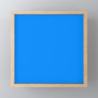 Blue Solid Color Bright Vivid Bold Accent Mini Art Print Gallery Image 1