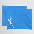Blue Solid Color Bright Vivid Bold Accent Placemat Gallery Image 1