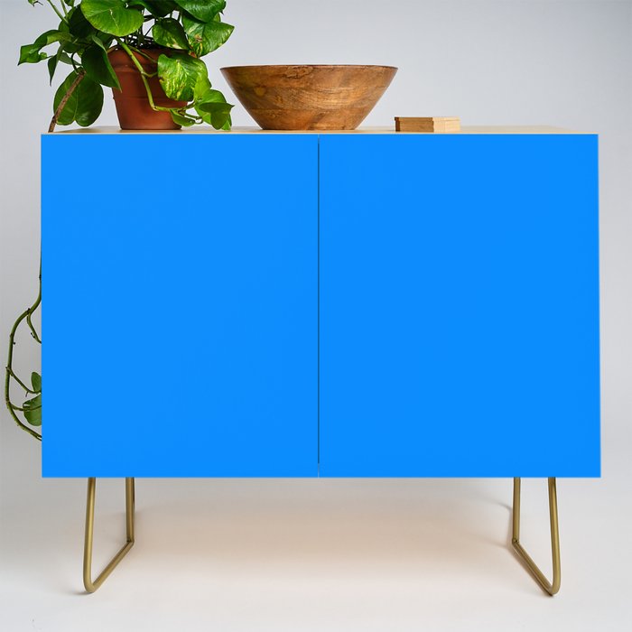 Blue Solid Color Bright Vivid Bold Accent Credenza Gallery Image 1