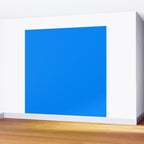 Blue Solid Color Bright Vivid Bold Accent Wall Mural Gallery Image 2