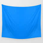 Blue Solid Color Bright Vivid Bold Accent Wall Tapestry Gallery Image 4
