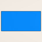 Blue Solid Color Bright Vivid Bold Accent Desk Mat Gallery Image 3