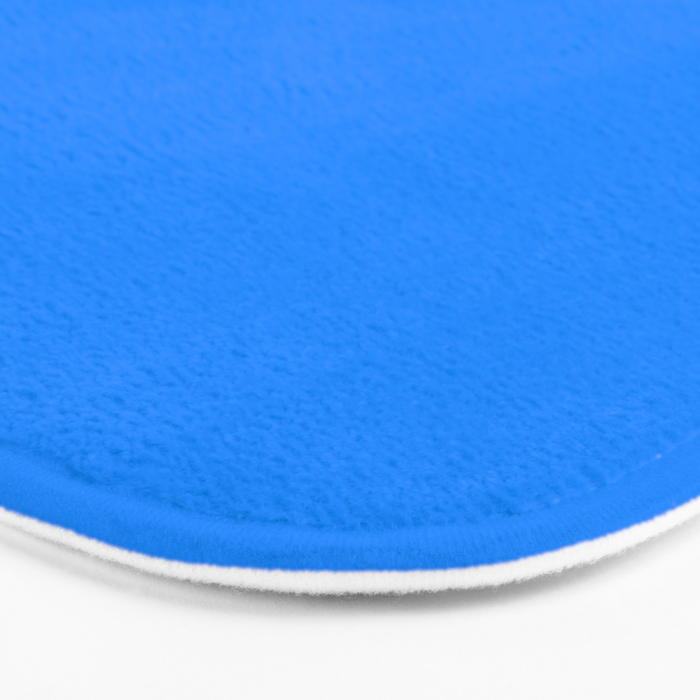 Blue Solid Color Bright Vivid Bold Accent Bath Mat Gallery Image 3