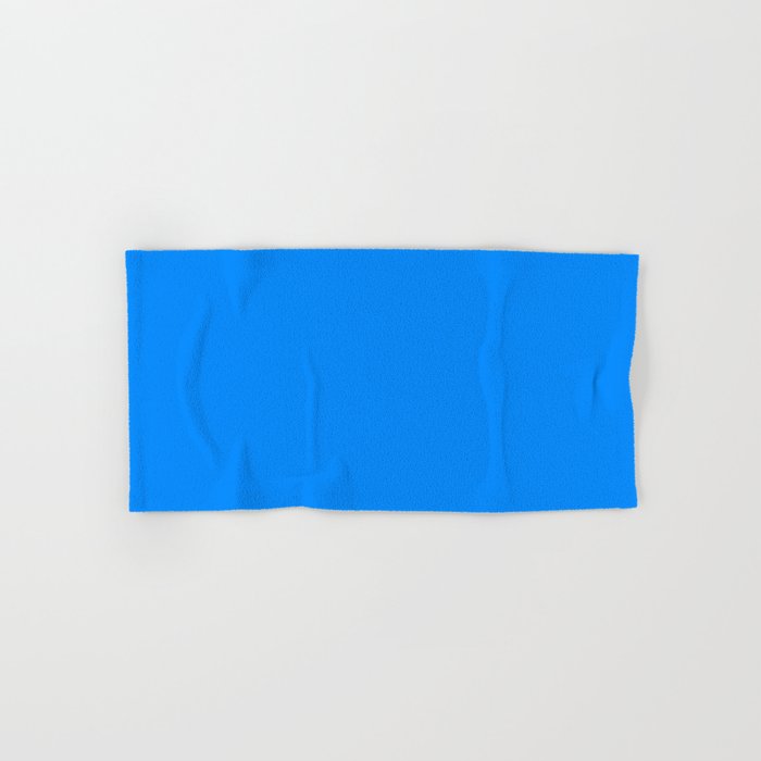 Blue Solid Color Bright Vivid Bold Accent Bath Towel Gallery Image 1