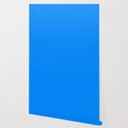 Blue Solid Color Bright Vivid Bold Accent Wallpaper Gallery Image 2
