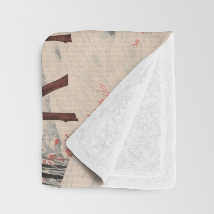 Majestic Winter Mountain Deer  Throw Blanket Gallery Image 3
