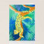 Leopard on Tree Stationery Card Gallery Image 2