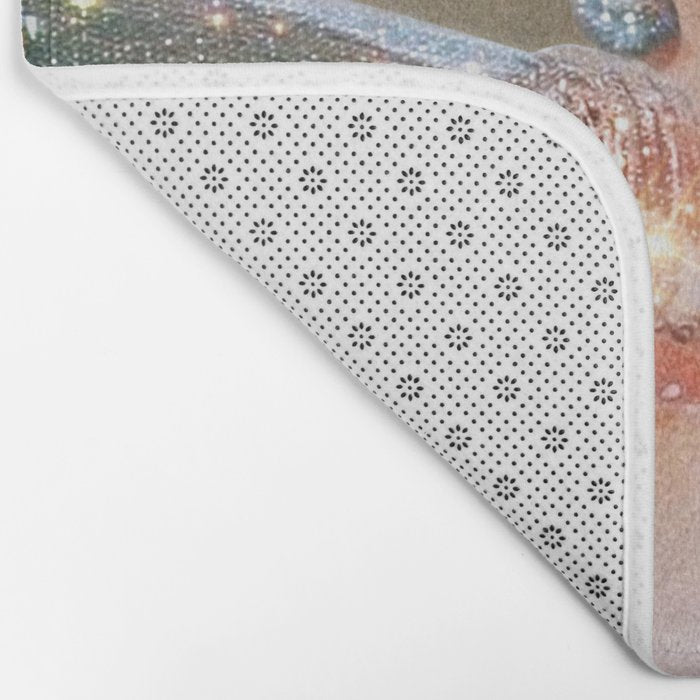 SUMMER VOL.1 - digital artwork by Yana Potter, holidays mood, weekend, stars shining, diamonds.  Bath Mat Gallery Image 2