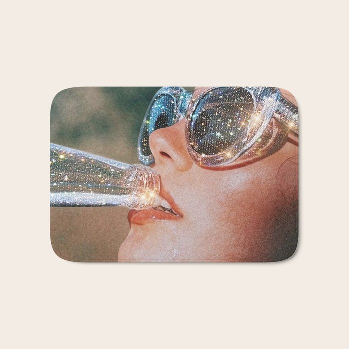 SUMMER VOL.1 - digital artwork by Yana Potter, holidays mood, weekend, stars shining, diamonds.  Bath Mat Gallery Image 1