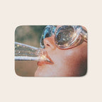 SUMMER VOL.1 - digital artwork by Yana Potter, holidays mood, weekend, stars shining, diamonds.  Bath Mat Gallery Image 1