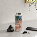 SUMMER VOL.1 - digital artwork by Yana Potter, holidays mood, weekend, stars shining, diamonds.  Water Bottle Gallery Image 4