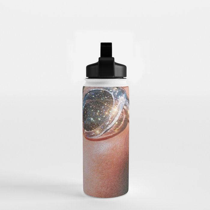 SUMMER VOL.1 - digital artwork by Yana Potter, holidays mood, weekend, stars shining, diamonds.  Water Bottle Gallery Image 2