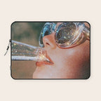 SUMMER VOL.1 - digital artwork by Yana Potter, holidays mood, weekend, stars shining, diamonds.  Laptop Sleeve Gallery Image 1