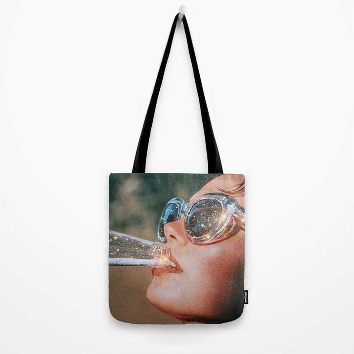 SUMMER VOL.1 - digital artwork by Yana Potter, holidays mood, weekend, stars shining, diamonds.  Tote Bag Gallery Image 2