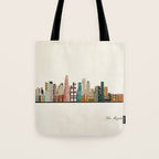 los angeles skyline Tote Bag Gallery Image 1