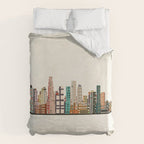los angeles skyline Duvet Cover Gallery Image 6