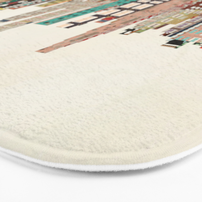 los angeles skyline Bath Mat Gallery Image 3