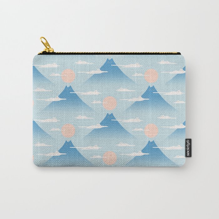 Cat Mountain Cloud pattern 1 Carry All Pouch Gallery Image 1