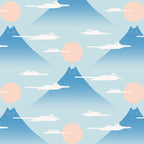 Cat Mountain Cloud pattern 1 Coffee Mug Gallery Image 2