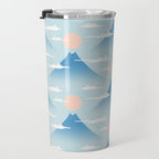 Cat Mountain Cloud pattern 1 Travel Mug Gallery Image 3