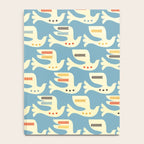 Festive Birds Blue Notebook Gallery Image 4