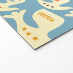 Festive Birds Blue Welcome Mat Gallery Image 2