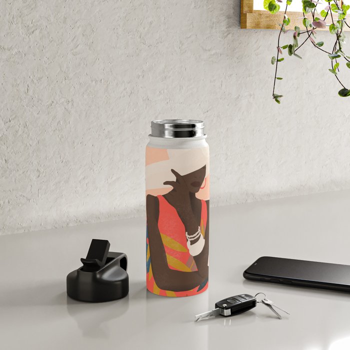 Tropical Girl 19 Water Bottle Gallery Image 4
