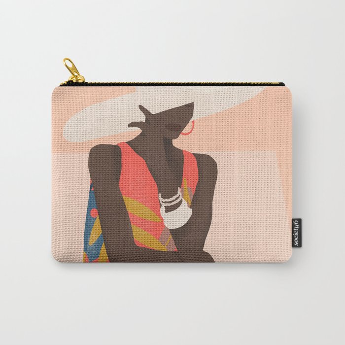 Tropical Girl 19 Carry All Pouch Gallery Image 1